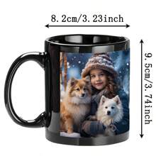 1 pièce, personnalisation recto-verso avec deux photos. Une tasse à café personnalisée vous permettant d'ajouter votre propre conception d'image. Le cadeau personnel parfait, adapté à un usage personnel, pour offrir à des amis, des clients, des souvenirs d'équipe, des d'entreprise et des cadeaux de fête.