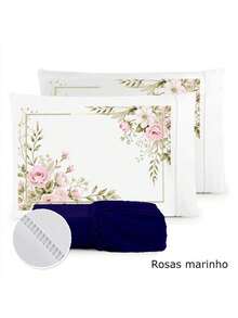 3-Piece Sheet Set 400 Thread Count For Queen King Single Bed Micropercal - 玫瑰 榛果 卡其 - 查看 2