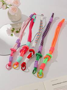 1 Piece 可爱银色零钱包带手柄银色斜纹心形零钱包可爱腕带化妆包便携式短钱包银色蝴蝶结装饰可爱零钱包绗缝零钱包配马卡龙手柄化妆包旅行圣诞礼物感恩节 - 彩色 - 查看 5