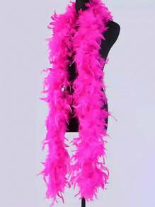 1 pezzo Boa di piume artificiali lunghe, sciarpa di piume per progetti fai-da-te, festa di compleanno, costume, vestito, foto di matrimonio, accessori da palco, decorazione per casa e feste, forniture per il carnevale