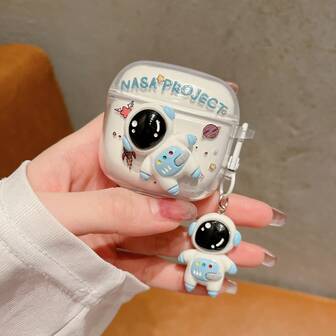 Cartoon 3D Transparent Earphone Case Suitable For FreeBuds SE 2 Wireless Bluetooth Earphones Case, New SE3 Protective Case, Anti-Drop FreeBuds 5i Earphone Charging Case, FreeBuds 4/5 Protective Case, Cute Niche Soft Shell + Pendant For Men & Women