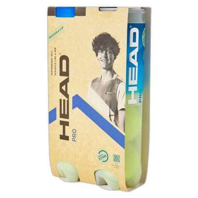 HEAD Pro 2x4 Tennis Balls For Men And Women In Yellow ✅ Delivery Within 24/72 Hours To Spain (Mainland)