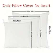 4 Vỏ gối vuông màu trắng tinh khiết thời trang có khóa kéo - Có thể giặt bằng máy, sợi polyester, hoàn hảo cho ghế sofa và vỏ gối trang trí nội thất cho ghế sofa (Không bao gồm gối) - Nhiều màu - Xem 7