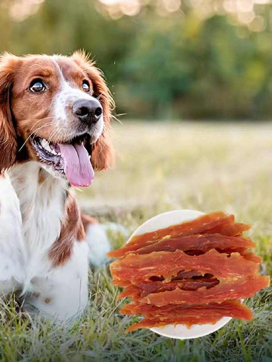 Aperitivos para perros de entrenamiento de calcio para mascotas, molienda de dientes resistente a las mordeduras, Sabor POLLO - Amarillo - Ver 1