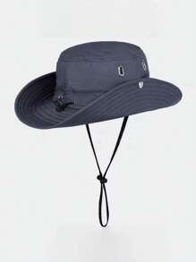 1 pièce Chapeau de seau femme chapeau de cow-boy unisexe chapeaux de soleil réglable profil bas non structuré couleur unie pour hommes femmes pour voyages extérieurs cadeaux
