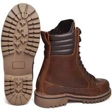 Ranclafe Men's Nubuck Leather High-Top Ankle Boot Comfortable And Durable - Mocha Brown - View 4