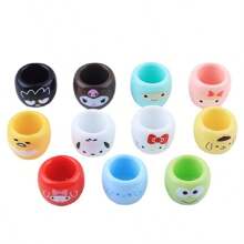 Sanrio (Authorized) Bright Cartoon Three-Dimensional Tea Cup DIY Cream Gel Phone Case Head Decoration Ornament, Sanrio Creative Cute Character Mini Toothbrush Holder, Resin Pen Holder, Home Decoration Figurine, Independent Accessory Base, Perfect Birthday And Graduation Gift,
