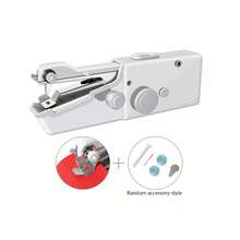 CS-101B Household Portable Electric Handheld Sewing Machine, Suitable For DIY Manual Sewing, Fabric, Clothing, Travel, Home, USB Power Supply And AA Battery Power Supply, Easy-To-Use Beginner Small Handheld Sewing Machine, Single Machine Size 8.2 "* 2.7" * 1.2 "(Note: Can Only Be Used For Thin Fabrics/The Color Of The Attachment Is Random) - Multicolor - View 14