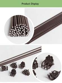 10 piezas/20 piezas Soporte para plantas de alambre de hierro con forma de vid y pinza para flores, poste de soporte para flores y plantas antialogamiento, pilar para plantas, marco de enredaderas, horticultura, fijación, planta en maceta - Soporte verde con diseño de mariposa hecho a mano, pinza para tallos de orquídeas, soporte para plantas, pinza de plástico para enredaderas, crecimiento de flores, pinza para ramas verticales, pinza de soporte para plantas de jardín