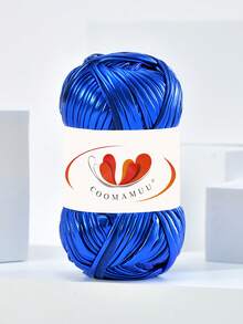 Metal Texture Cloth Line Personalized Wool DIY Woven Bag Wallet Luminous Bright Leather Material - Multicolor - View 7