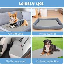 Bardzo duża mata chłodząca dla zwierząt, jedwabna mata do spania dla zwierząt, duża mata chłodząca na lato, zapewnia zwierzętom chłód i wygodę przez całe lato - Niebieski - Zobacz 12