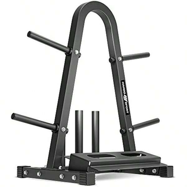 Marbo Sport Multiständer für Gewichtsscheiben Hanteln und Stangen Schwarz Max. Tragkraft 300 kg MH-S007 2.0