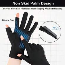 1 Pair Cooling Breathable Anti-Slip Fingerless Gloves, Touchscreen Fishing Gloves, Suitable For Fitness, Cycling, Driving, Rowing, Biking, Baseball, Badminton