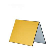 1 pieza Tablero reflector plegable grueso, telón de fondo fotográfico plegable con bordes negro y blanco, apto para fotografía de productos, fotografía de fiestas y fotografía al aire libre