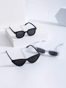 3pcs/Set Children's Fashion Glasses Sets, Minimalist Design With Various Styles And Color Combinations, Suitable For Daily Use, Outdoor, Spring Tour, Camping, Travel, Photography - Multicolor - View 10