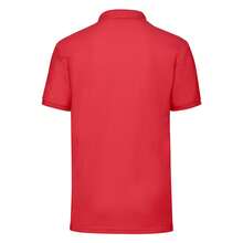 Fruit of the Loom Mens 65/35 Polo Shirt (Red) - Red - View 2