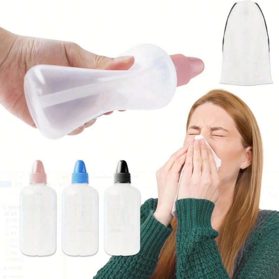 日常舒适护理套装 - 温和生理盐水喷雾瓶，配有柔软喷嘴，适用于便携式加湿护理 - 彩色 - 查看 1
