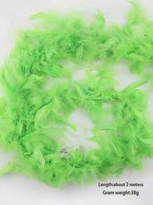 1 pezzo Boa di piume artificiali lunghe, sciarpa di piume per progetti fai-da-te, festa di compleanno, costume, vestito, foto di matrimonio, accessori da palco, decorazione per casa e feste, forniture per il carnevale