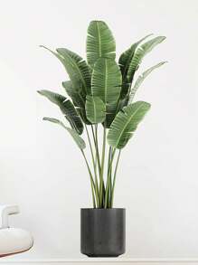 1pc/3pcs/5pcs Tropical Plant Pattern Creative Wall Stickers, Non-Adhesive Wall Decals For Bedroom, Living Room, Entryway, Home Decor, Suitable For Halloween, Christmas, New Year Holiday Decoration