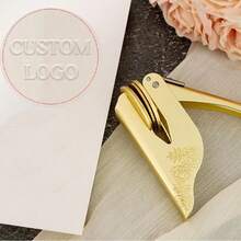 1pc Customized Wedding Embosser, Personalized Letter Combination And Initial Embosser, Can Customize Any Logo, Metal Stamp For Business Office Anniversary Gift, Monogram Seal - Multicolor - View 14