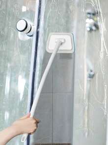 4pcs(1 Handle+3 Replacement Sponges)Multi-Functional Long Handle Wall Brush - Detachable Bath Brush For Household Cleaning - Multicolor - View 2