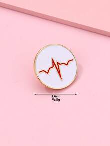 1pc Kids Zinc Alloy Lightning Print Fashion Badge, Decorates Clothes & Backpacks, Versatile Accessory Suitable For Children Daily Wear - one-size - View 3