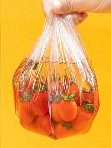 100pcs Disposable Stretch Cling Film Food Wrap Covers, Reusable Vegetable Savers, Fridge Freshness Retainers, Replaceable Produce Preserver, Fruit Saver, Antibacterial, Shower Caps, Shoe Covers, Thick Kitchen Cling Films, Household Refrigerator Food Storage Bags