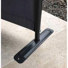 Screen 4 Piece Room Divider 165 X 220 Cm Garden Balcony Privacy Folding Screen - Grey1 - View 5