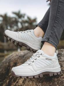 2025 New Women's Hiking Boots - Slip-Resistant Lace-Up Durable Outdoor Shoes, Suitable For Hiking, Trail Running And Trekking | Anti-Slip And Wear-Resistant Design, Great Mother's Day Gift For Mom - White - View 6