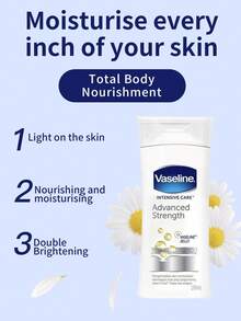 Vaseline 1瓶200毫升凡士林洋甘菊润肤乳，高纯度洋甘菊+矿物油，稳定修护保湿霜，适合换季时节敏感肌肤使用 - 體乳200ml 洋甘菊 - 查看 2