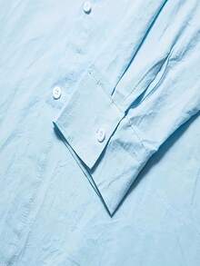 大码男士休闲时尚长袖翻领衬衫，独特舒适的男装