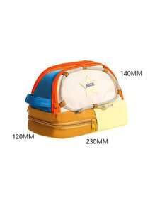 1pc Extra Large Capacity Storage Bag, Tent Shaped Multi-Functional Collapsible Tote Bag With Handles, Convenient To Carry, 3-Layer Storage For Cosmetics, Sundries, Keys & Coins, Suitable For Travel, Office, School, Unisex, Great Gift For Family And Friends, Mothers Day
