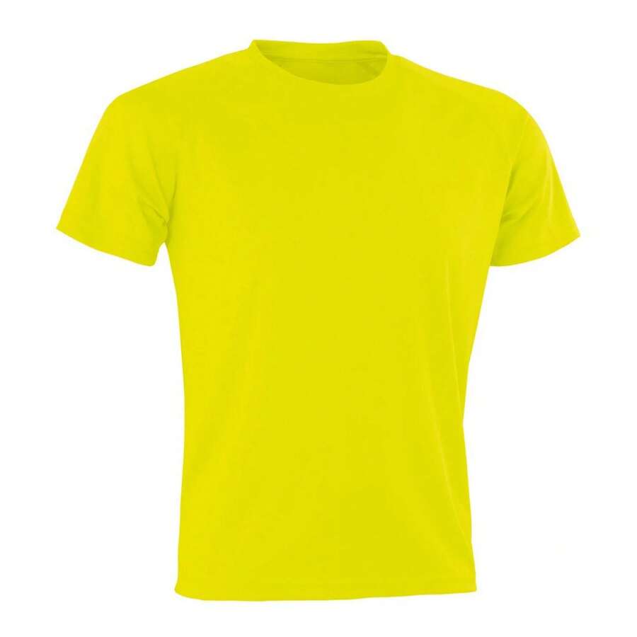 Spiro Unisex Adult AirCool TShirt (Fluorescent Yellow) - 黃色 - 查看 1