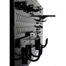 Wall Control Stecktafel-Regal horizontal Metall Garage Werkzeug-Aufbewahrung Packung zwei 81 3 cm breit x 40 6 cm hoch einfach zu installierende Stecktafeln schwarz - Schwarz1 - Übersicht 7