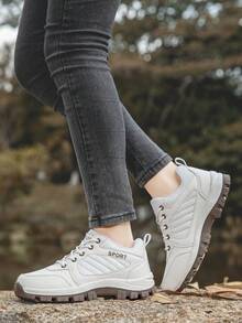 2025 New Women's Hiking Boots - Slip-Resistant Lace-Up Durable Outdoor Shoes, Suitable For Hiking, Trail Running And Trekking | Anti-Slip And Wear-Resistant Design, Great Mother's Day Gift For Mom - White - View 1