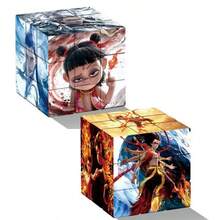 1pc Creative Mini Cartoon Nezha Magic Cube, Unique Quirky Cartoon Office Stress Relief Puzzle Toy - Multicolor - View 1