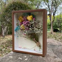 1pc Hollow Dried Flower Decoration Frame, DIY Handmade Display, 3D Photo Frame, Suitable For Holiday And Anniversary - Multicolor - View 10