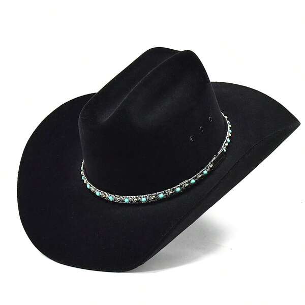 Chapéu Americano Com Bandinha De Strass Feminino  Atrevidu's