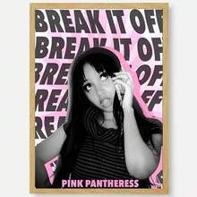 1 幅歌手粉红豹美学墙艺术高清帆布印刷海报适合家庭客厅装饰画无框