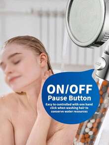 Tatukiko 4-Mode Filtered Shower Head With Stop Device, High-Pressure Spray For Cleaning Hard Water, Chlorine And Fluoride,Teacher's Day, World Cup - Multicolor - View 8