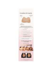 BOOMBA Invisible Lift - Patented Sticky Fashion Bra Inserts Prevents Nipple Slips No Sewing Required Low Cut Tops Womenswear - Coo - View 11