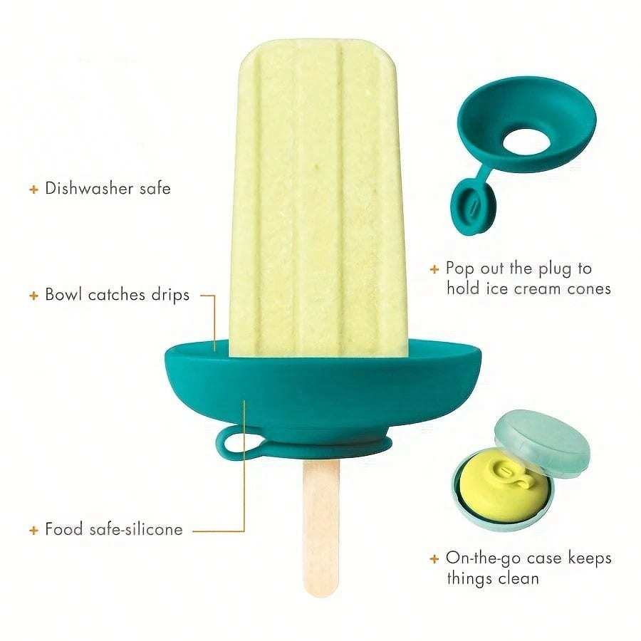 1pc/4pcs Set Silicone Popsicle Molds & Ice Cream Sticks - Leak-Proof, Reusable, Suitable For Summer Parties - Multicolor - View 1