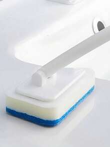 4pcs(1 Handle+3 Replacement Sponges)Multi-Functional Long Handle Wall Brush - Detachable Bath Brush For Household Cleaning - Multicolor - View 7