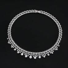 Lujoso conjunto de joyas de 4 piezas con circonia cúbica para mujeres, ideal para bodas en Nigeria y Arabia Saudita. Incluye 4 piezas de accesorios de joyería