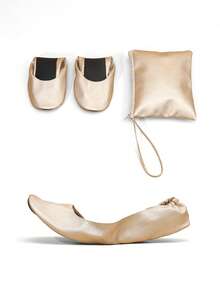 أحذية بالية خفيفة الوزن وراحة القدم قابلة للطي، أحذية منزلية للحفلات سهلة الارتداء، أحذية احتياطية للنساء