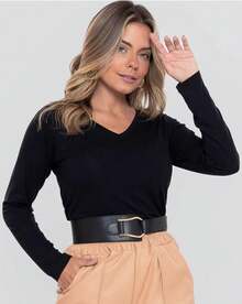 Women Blouses - Black - View 7