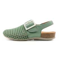 Women's Perforated Slingback Comfort Clogs, Buckle Closure: Stylish Design, Non-Slip Rubber Sole, Latex Insole For Comfort, Perfect For Shopping, Parties, And Casual OutingsPlainCoolVacationPolyesterBuckleCut OutOutdoorOfficeBeach