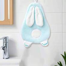 Cartoon Animal Hand Towel Coral Velvet Handkerchief Super Absorbent Hanging Towel Kitchen Bathroom Dishcloths Rag - 彩色 - 查看 5