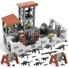 Bag Package WW2 Army Military Base Model Building Kits Adult Building Blocks Toys Military Mini Army Supplies Guns Building Blocks Sets Model Assembly 600+PCS, Gifts Items