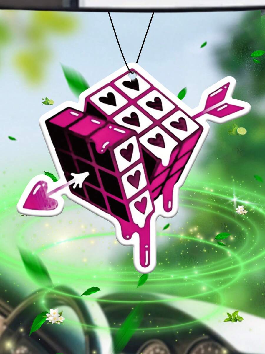 Pink Creative Pattern Car Air Freshener And Rearview Mirror Decor - Long-Lasting Scent, Keeps Car Interior Fresh, Ideal Gift, Car Vent, Ocean Scented Car Fragrance Diffuser, Cartoon Design, Suitable For Rearview Mirror, Car Pendant - Cartoon Style Diffuser Bottle, Long-Lasting Fragrance, Car Deodorizer, For Rearview Mirror, Vent Clip, Home And Office Decor, Creative And Fun Design, Unique Gift For Friends